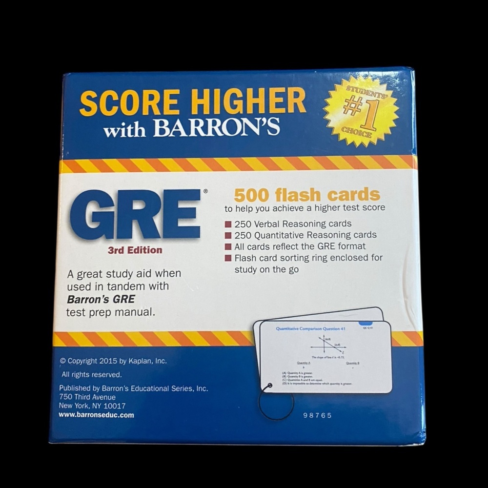 Barron's GRE Flash Cards - Picture 4 of 7